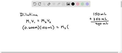 Solved Determine The Molarity Of A Barium Chloride Bacl2 Solution That Is Prepared By Mixing