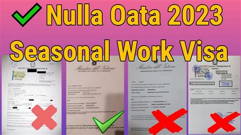 Nulla Oata 2023 Seasonal Immigration 2023 Italy Latest Update