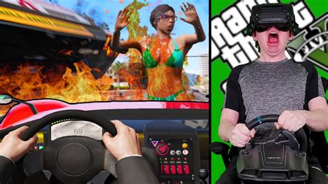 Driving Through The Craziest MODS In GTA 5 VR Steering Wheel YouTube