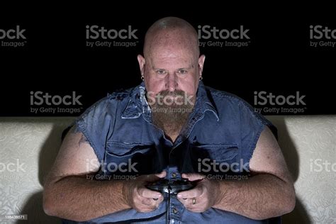 Overweight Computer Gamer Stock Photo Download Image Now Gamer