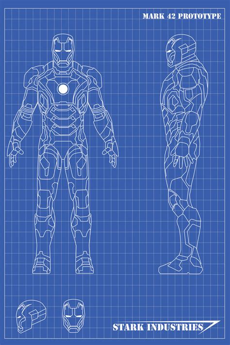 Iron Man Blueprints Mk42 by nickgonzales7 on DeviantArt