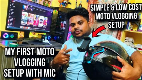 MY FIRST MOBILE MOTO VLOGGING SETUP WITH MIC How To Mount Mobile On