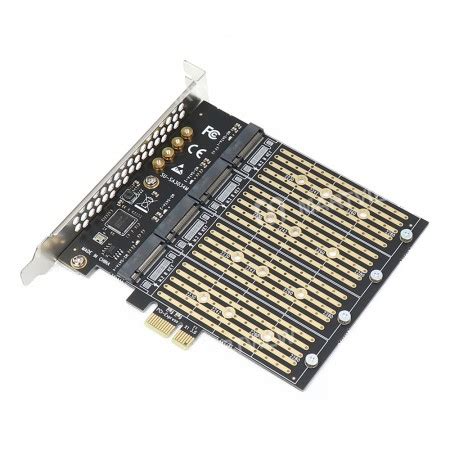 PCI E X1 To M 2 B Key 4 Port SSD To PCI E NGFF SATA Adapter Expansion