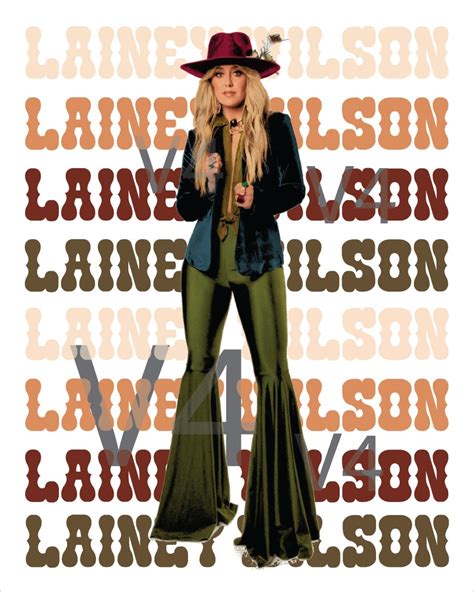 Lainey Wilson Poster Set Digital File Png Etsy