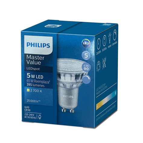 Ripley Pack Ampolleta Philips Dimeable Masled Spot Vle W Gu C Lido