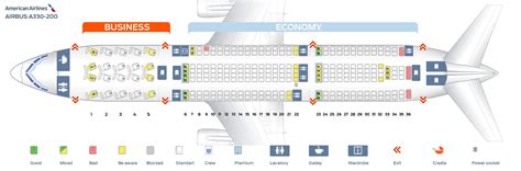 American Airlines A320 Seat Map - Middle East Map