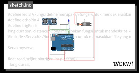 Tempat Sampah Otomatis Wokwi Esp Stm Arduino Simulator