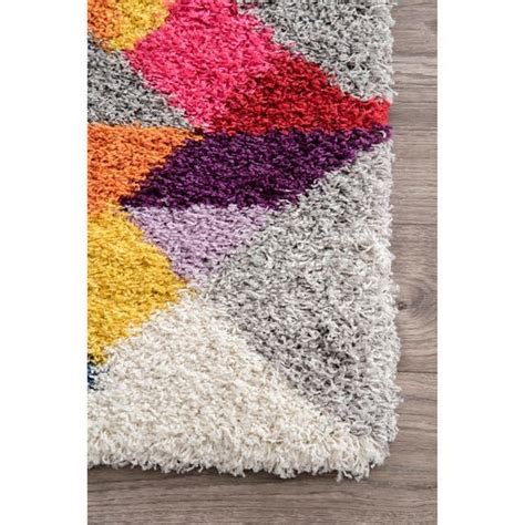 Nuloom Multicolor Contemporary Radiance Bohemian Shag Rug Overstock