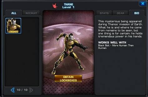 From Marvel Avengers Alliance Thane Son Of Thanos