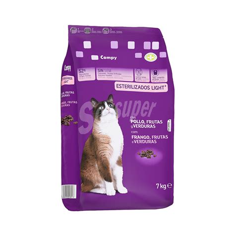 Compy Comida De Gato Croqueta De Pollo Light Esterilizados Paquete 7 Kg