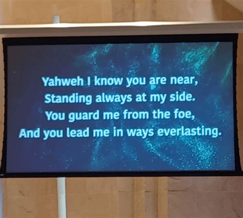 Use of "Yahweh" in Church Songs?! : r/Catholicism