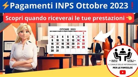 Pagamenti INPS Ottobre 2023 Date Per Pensioni RDC SFL AUU NaSpi E