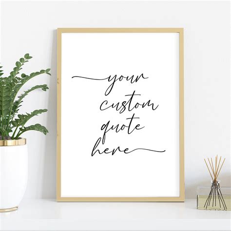 Downloadable Custom Quote Print Custom Poster Print Custom - Etsy