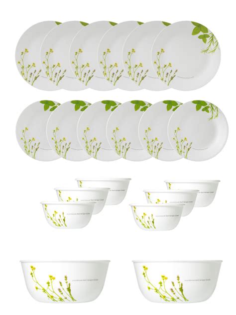 Corelle Asia Collection European Herbs 20 Pcs Dinner Set Corellebrands