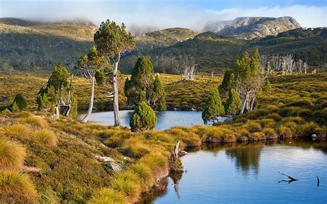 HD wallpaper: Australia, grass, lake, landscape, mountain, nature ...