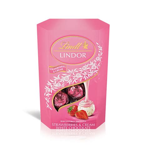 Lindor Strawberries And Cream Cornet 200g Lindt Online Shop