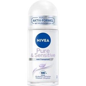 Nivea Pure Sensitive Antyperspirant Dla Kobiet Roll On Ml