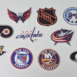 NHL Team Stickers sold by Unit - Etsy