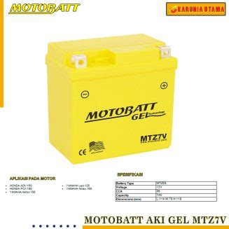 Motobatt Aki Gel MTZ7V Karunia Utama Variasi