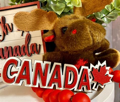 Canada Day Tiered Tray Set SVG File Etsy