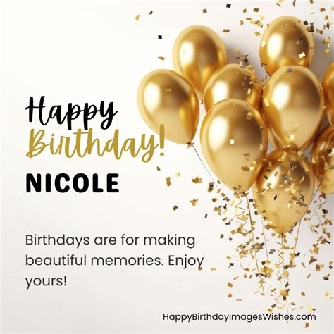 Happy Birthday Nicole Images And Wishes 2025