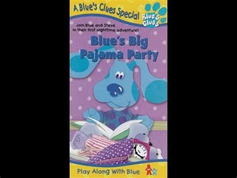 Opening To Blue S Clues Blue S Big Pajama Party 1999 VHS YouTube