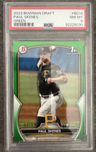 Bowman Draft Green Bd Paul Skenes Rc Ebay