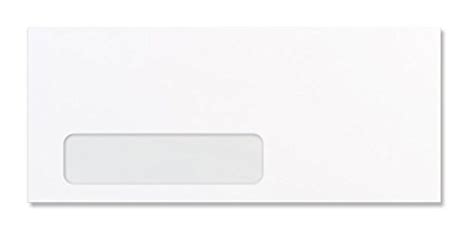 Printmaster White Wove 24 10 Open Face Window Envelope