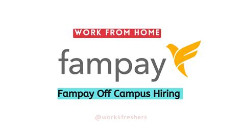 Fampay Off Campus Work From Home Apply Now Work Freshers