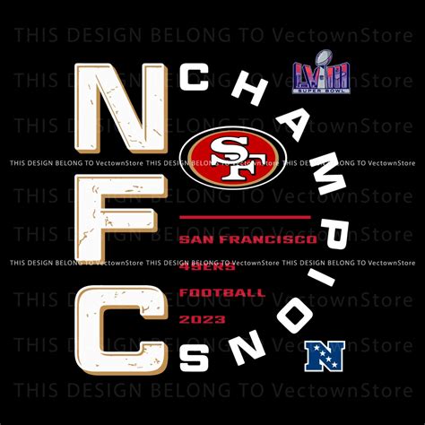 NFC Champions San Francisco 49ers Football 2023 SVG