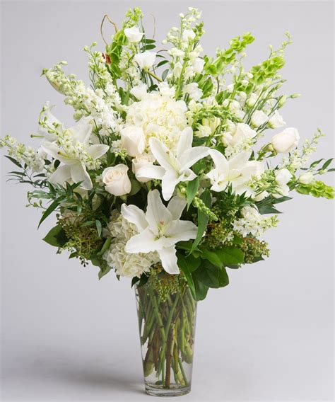 Tranquil Whites - Premium - Size: 32"H x 20"W | Flower vase ...