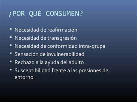 Exposición sobre las drogas más comunes PPT