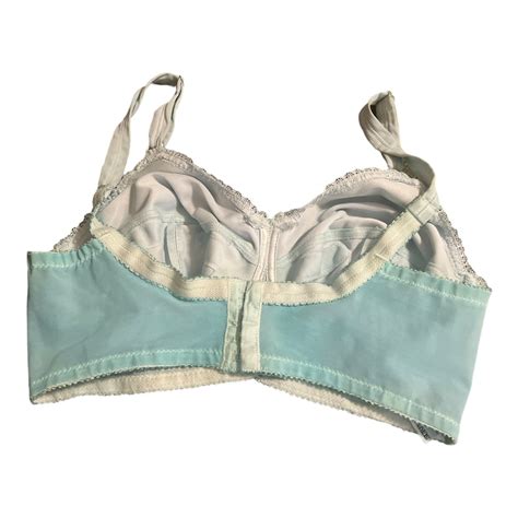 1950s Baby Blue Lingerie Set Bra And Girdle With Garters Etsy
