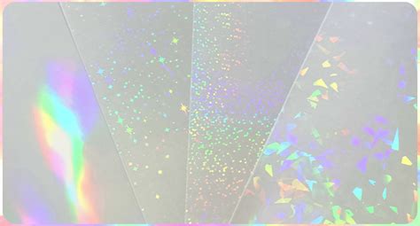 Koala Holographic Laminate Sheets A Clear Holographic Sticker Paper