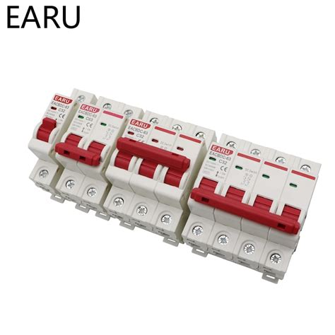 Dc 1000v 1p 2p 3p 4p Solar Mini Circuit Breaker Overload Protection Switch6a~63a 80a 100a 125a