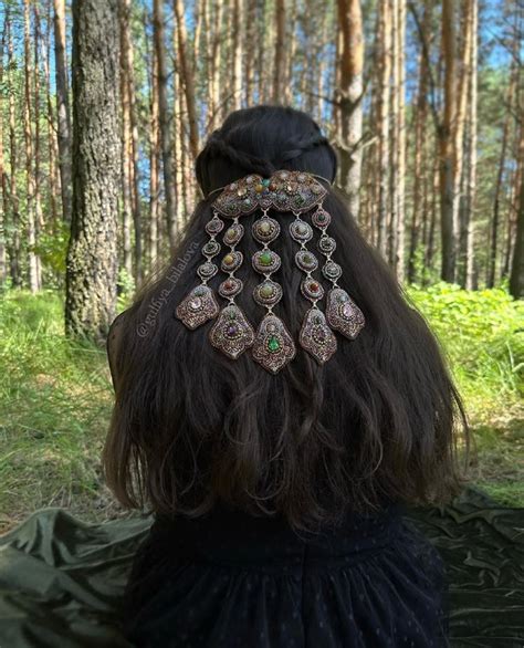 Татарское национальное украшение | Hair jewelry, Hair ornaments ...