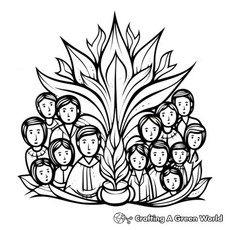 Pentecost Coloring Pages Free And Printable