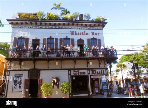 Florida Key West Florida Keys Duval Street The Bull And And Whistle Bar