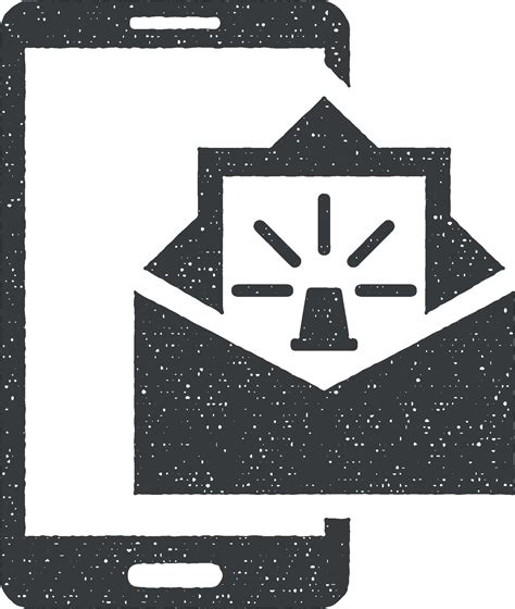 correo electrónico notificación, mensaje alerta, móvil notificación