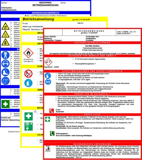 Dguv Betriebsanweisung Muster