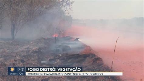 Bombeiros combatem dois incêndios em áreas florestais do DF neste