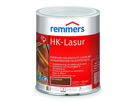 Remmers HK Lasur Nussbaum 0 75 Liter Holzlasur Aussen 3facher