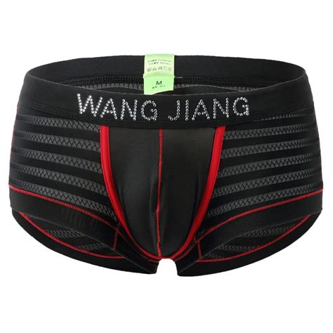 New New Mens Sexy Boxer Underwear Tight Low Waist Breathable U Convex Boxer Design Diamond Male