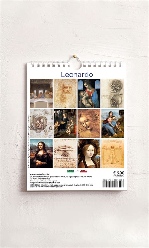 Calendario Medio Leonardo Isbn Gruppo Lozzi Editori