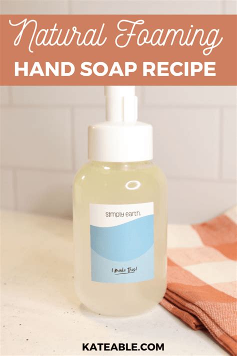 Easiest 3 Ingredient All Natural Foaming Hand Soap Recipe