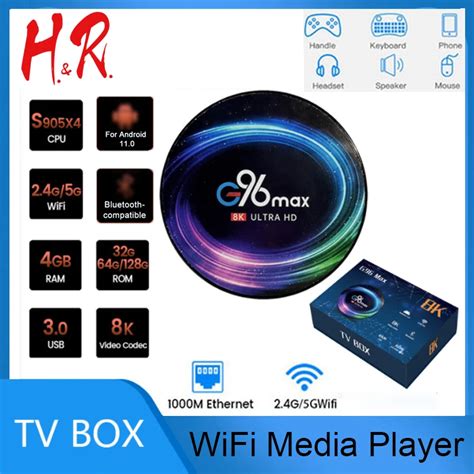 Tv Box G Max Smart Hd K Tv Box Wifi Amlogic S X Android Gb