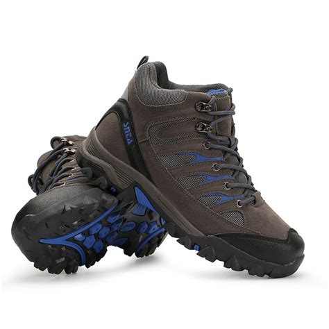 Jual Sepatu Gunung Pria Snta Original Grey Blue Mid Series Hiking