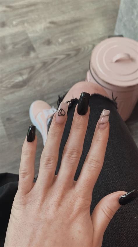 Ig Kibibiix Grunge Nails Edgy Nails Goth Nails