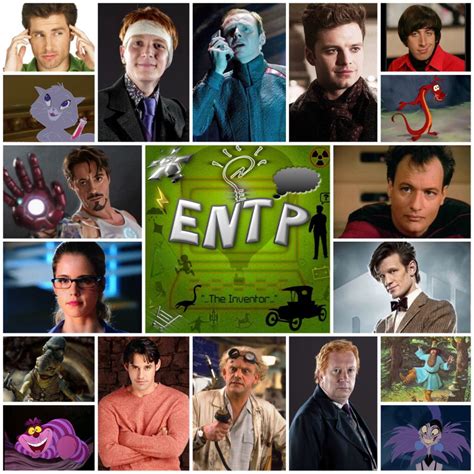 A Collage Of Entp Characters Famous Entp Entp Mbti Character