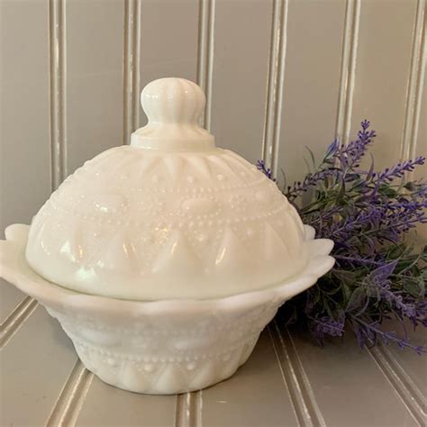 Kemple Milk Glass Etsy